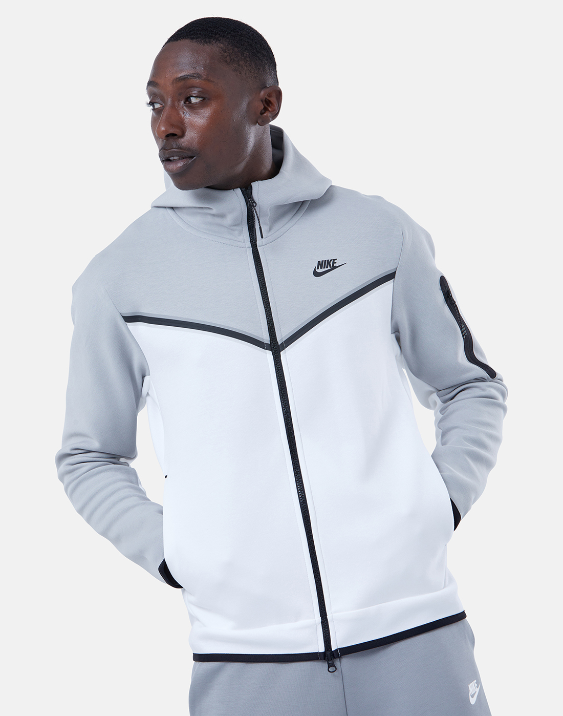 Nike Mens Tech Fleece Full Zip Hoodie - Grey | Life Style Sports IE