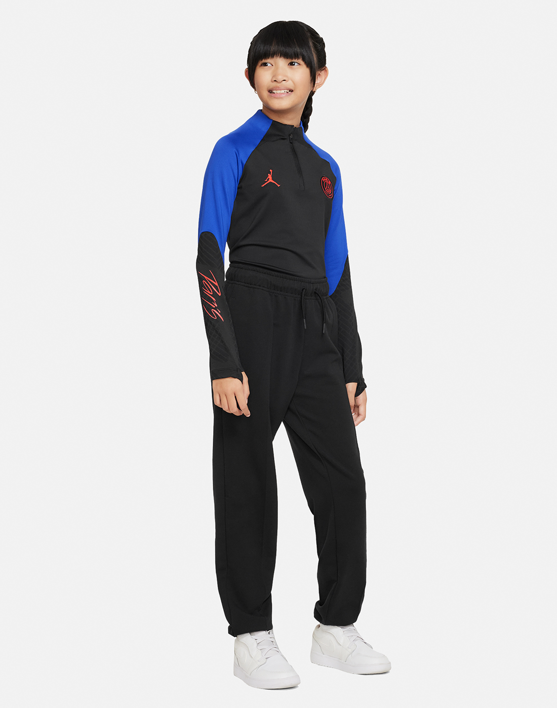 Nike Kids PSG X Jordan Strike Half Zip - Black | Life Style Sports IE