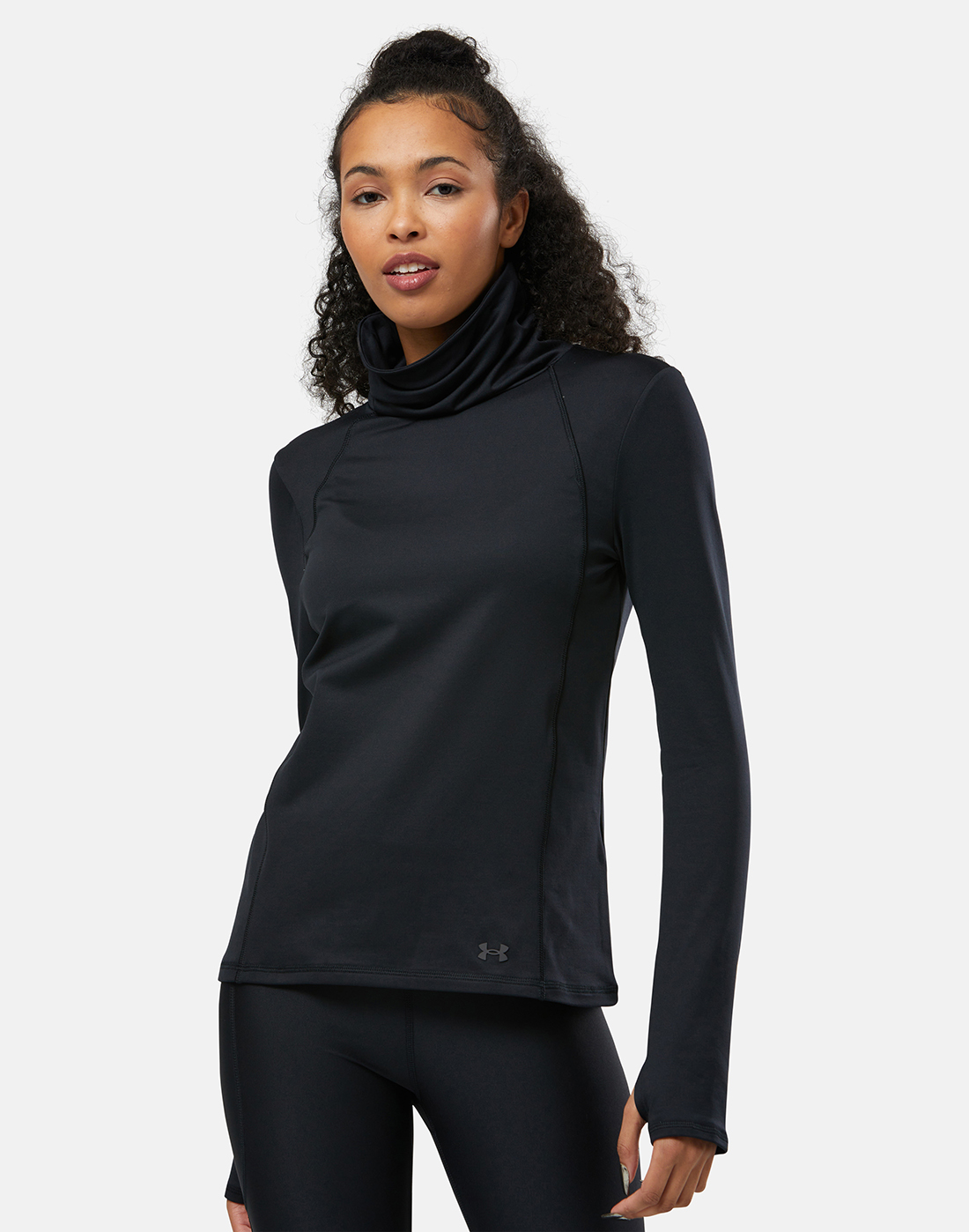 Under Armour Womens Meridian Funnel Neck Top - Black