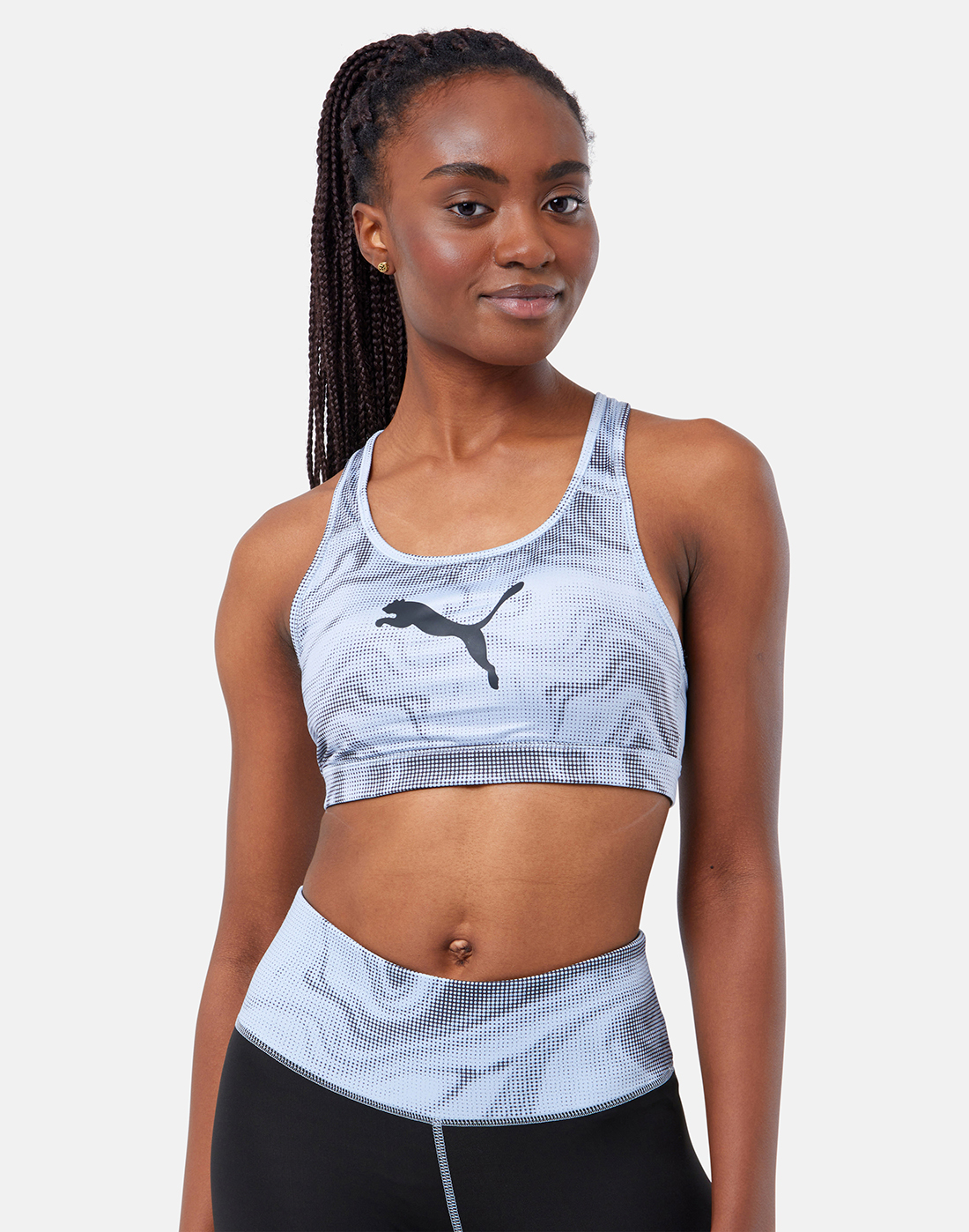 Puma Womens IndividualIGA Sports Bra - Black