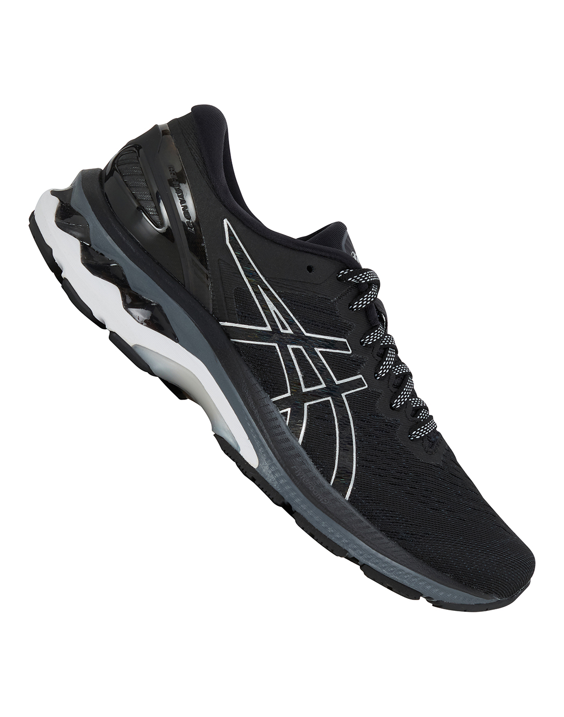 black and white asics womens