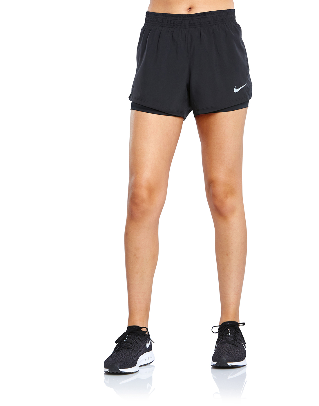 Nike Womens 10k 2-in-1 Shorts - Black 