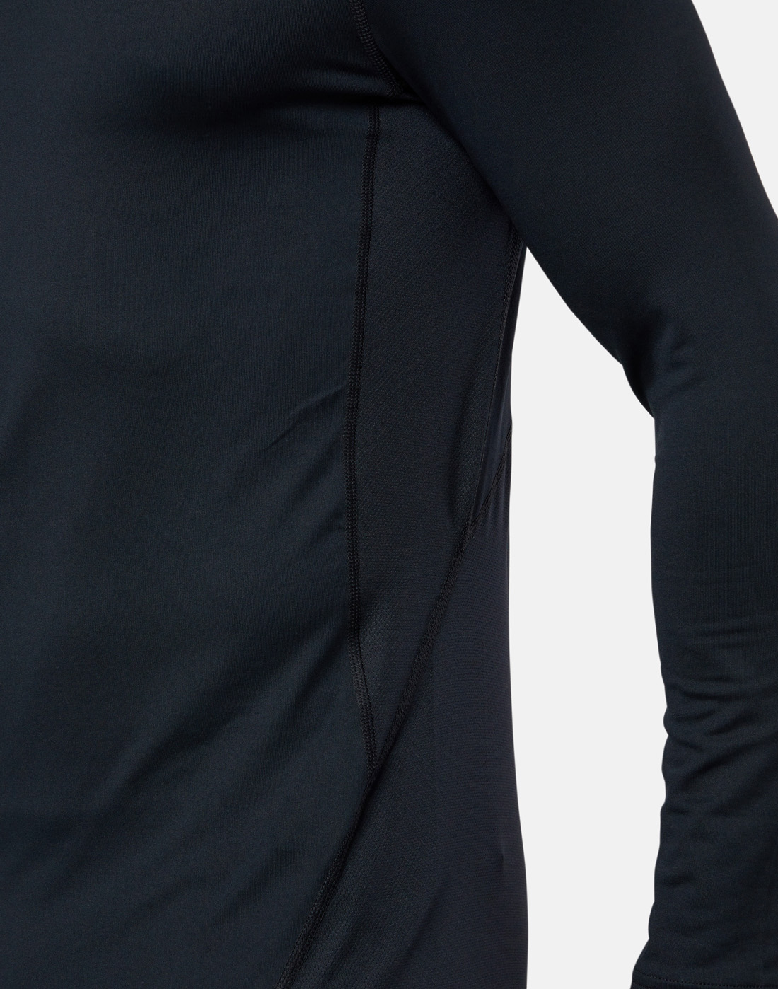 Under Armour Mens ColdGear Armour Fitted Crew Top - Black | Life Style ...
