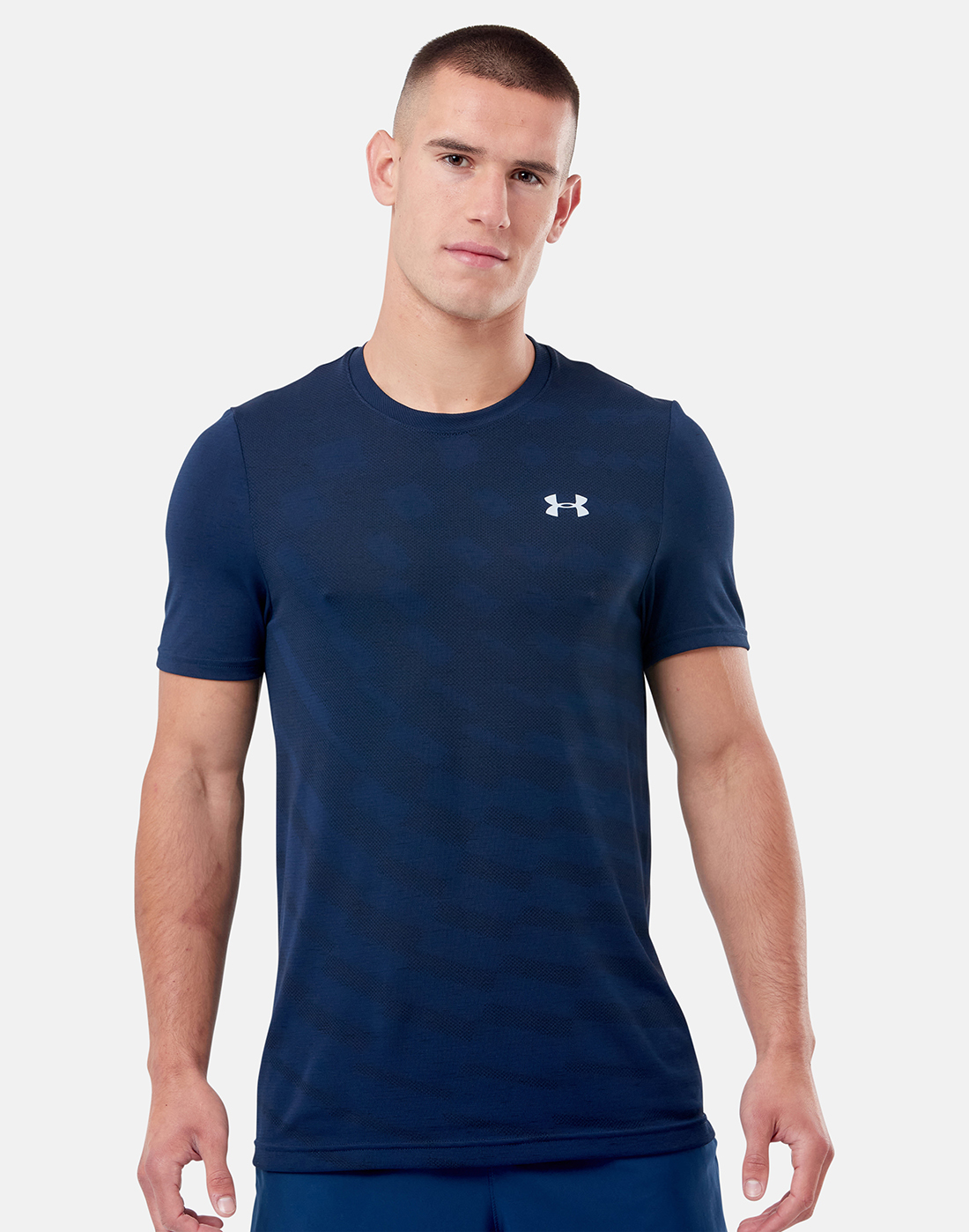 Under Armour Mens Seamless Radial T-Shirt - Black | Life Style Sports IE