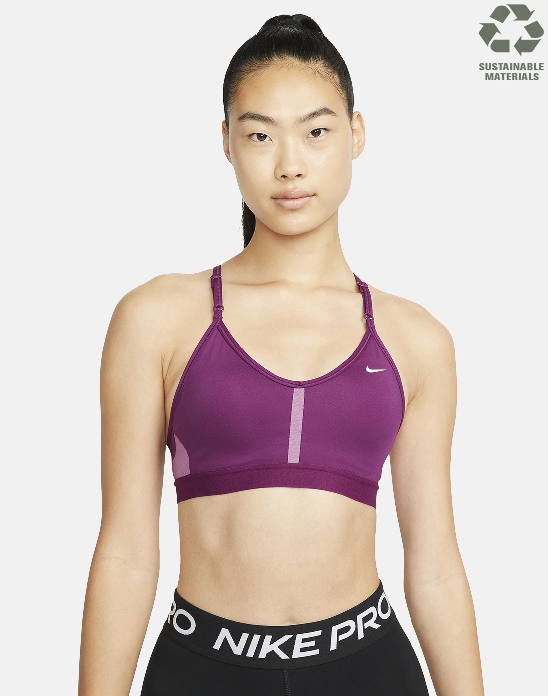 Nike Plus Size Indy Sports Bra Womens Dri-FIT Light-Support Removable  Padding