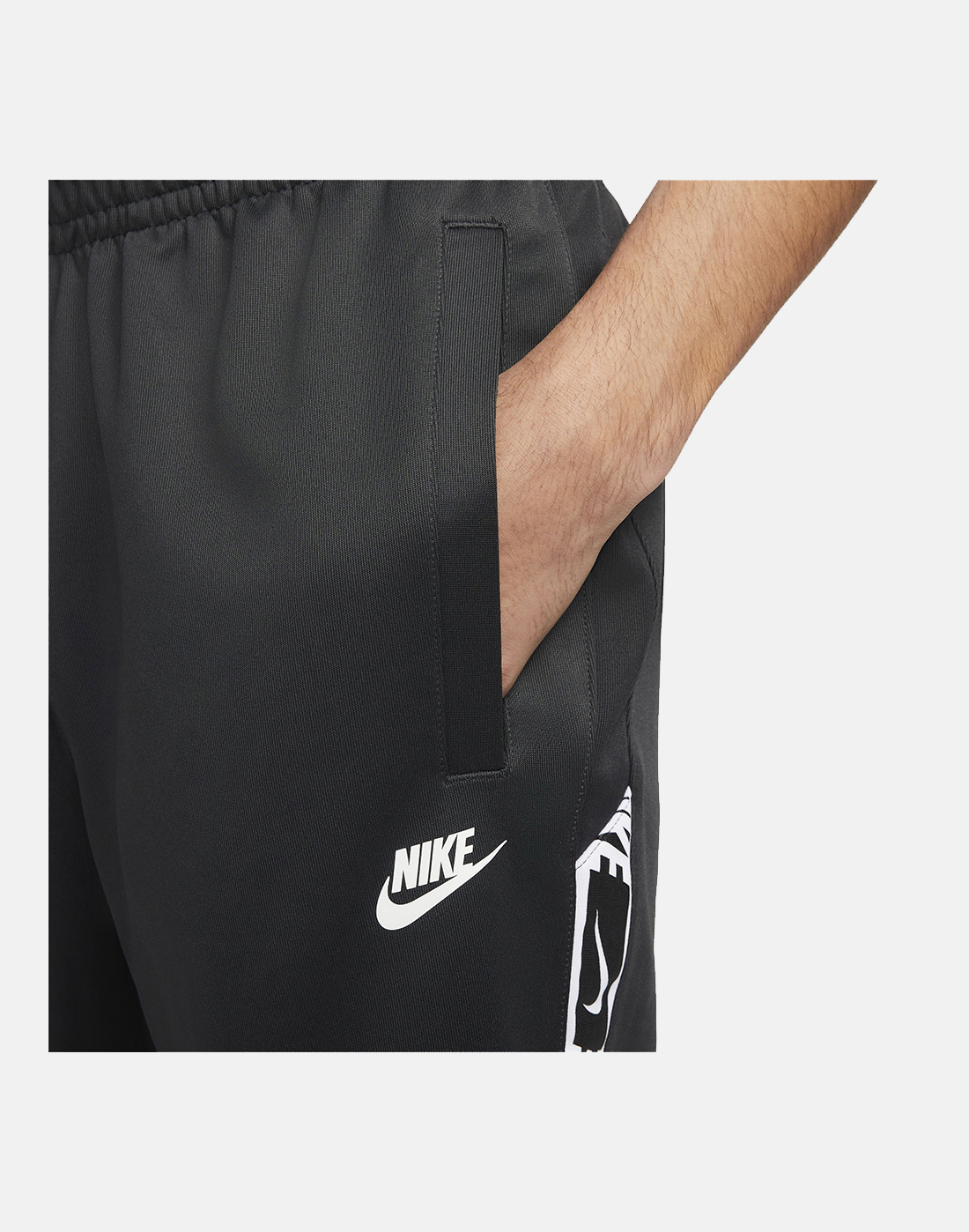 Nike Mens Repeat Taping Poly Joggers - Grey | Life Style Sports IE