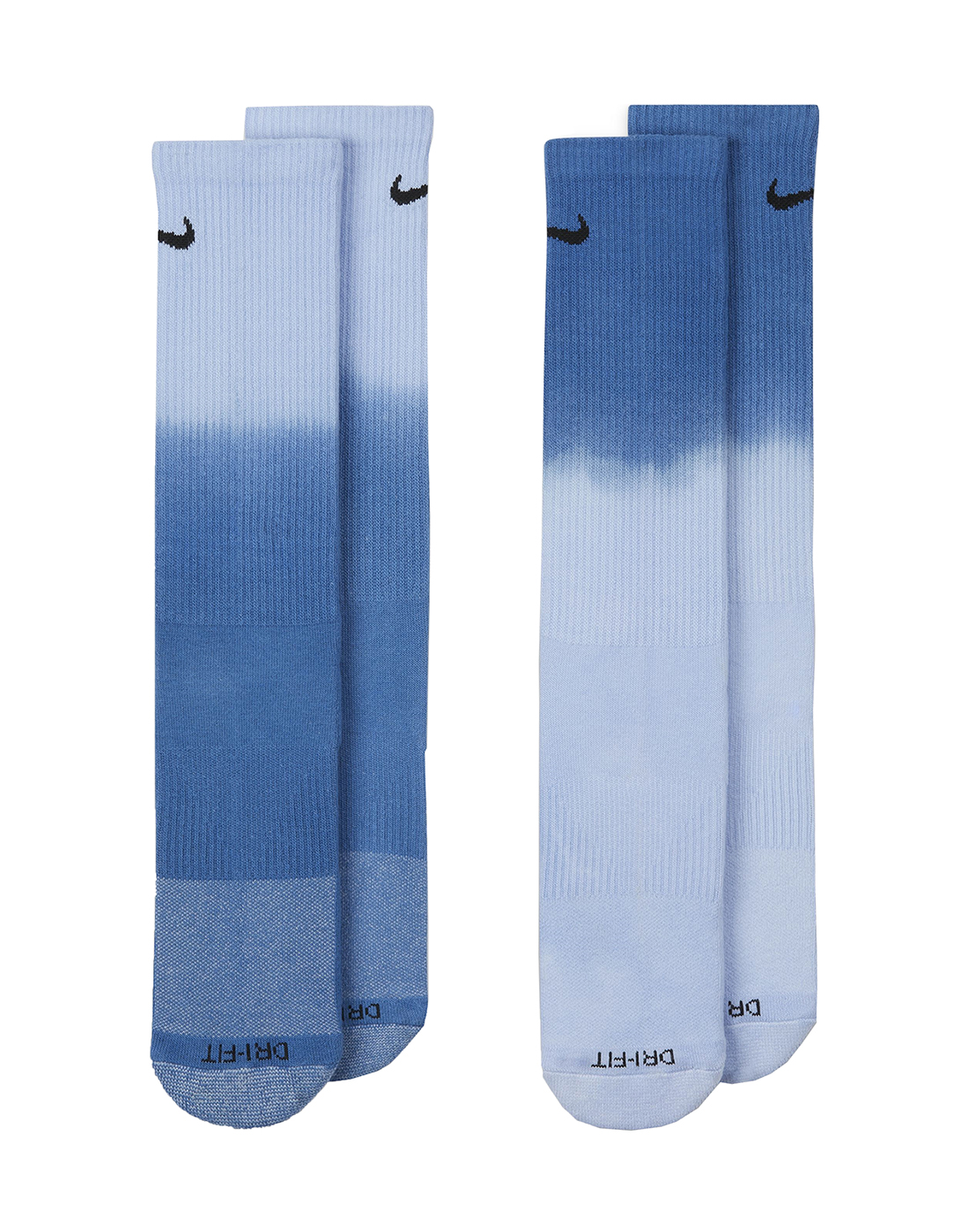 Nike Everyday Ombre 2 Pack Crew Socks - Blue | Life Style Sports UK