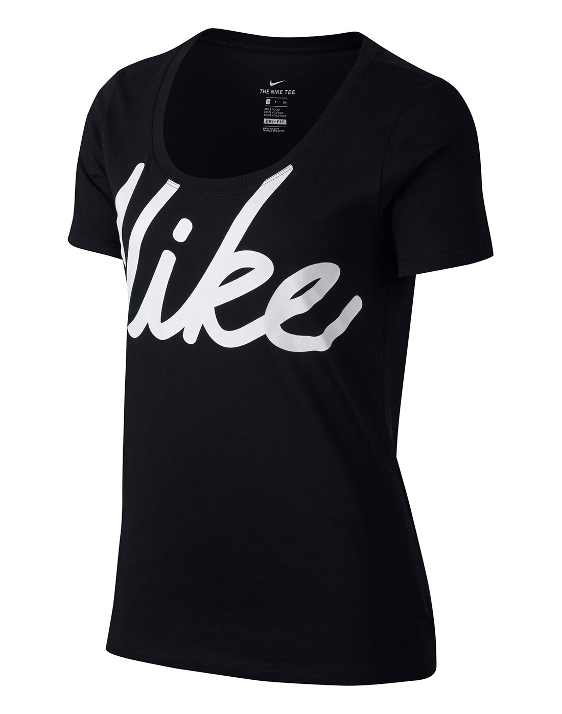 Nike Womens Big Logo T-Shirt - Black | Life Style Sports EU