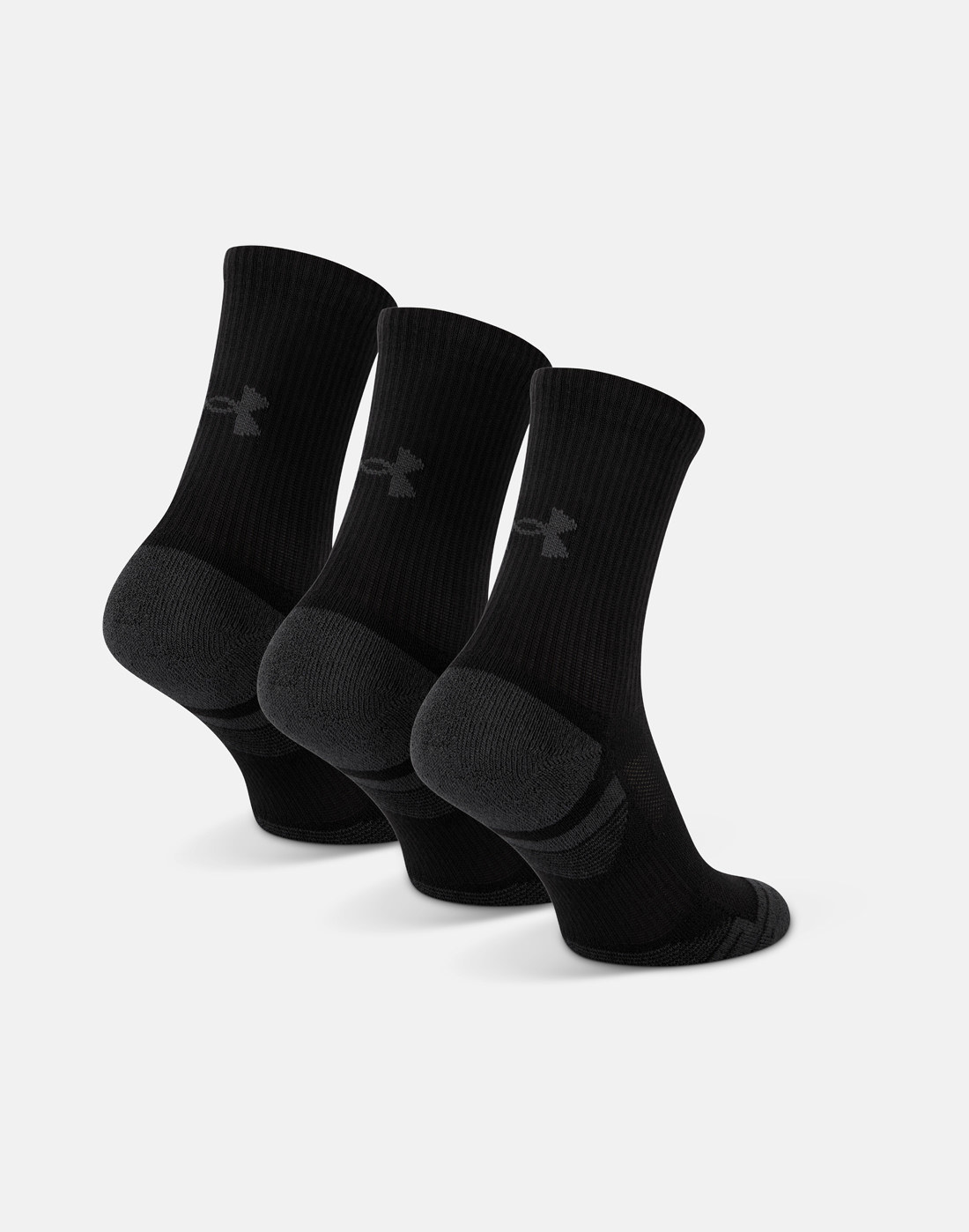 Under Armour Kids Perform Tech 3 Pack Socks - Black | Life Style Sports IE
