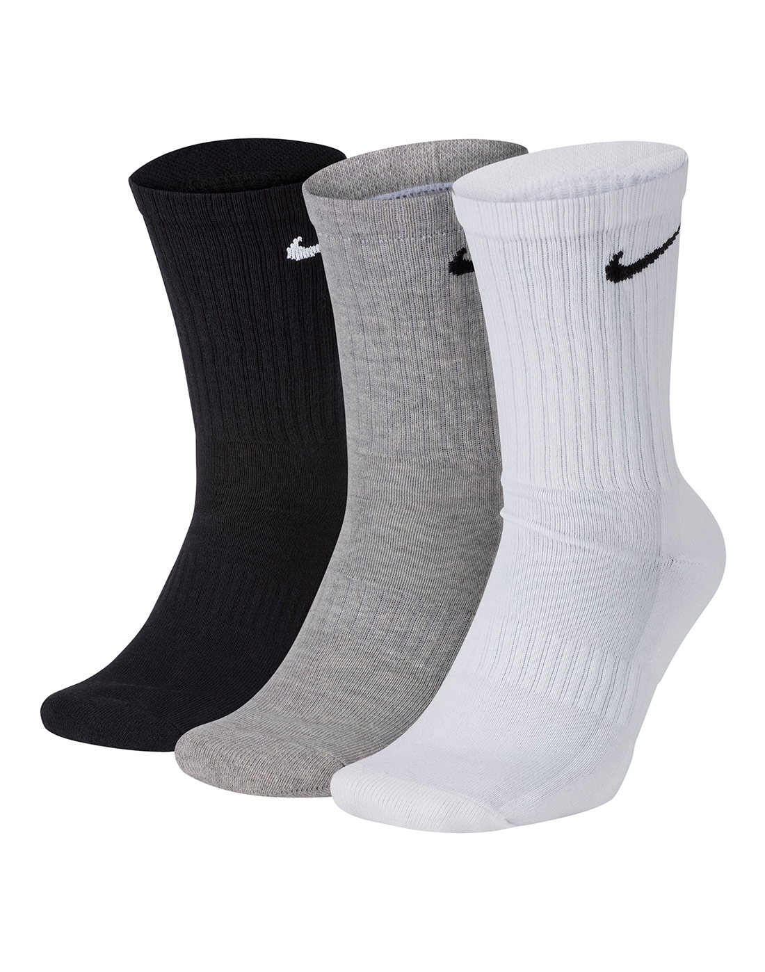 grey nike crew socks