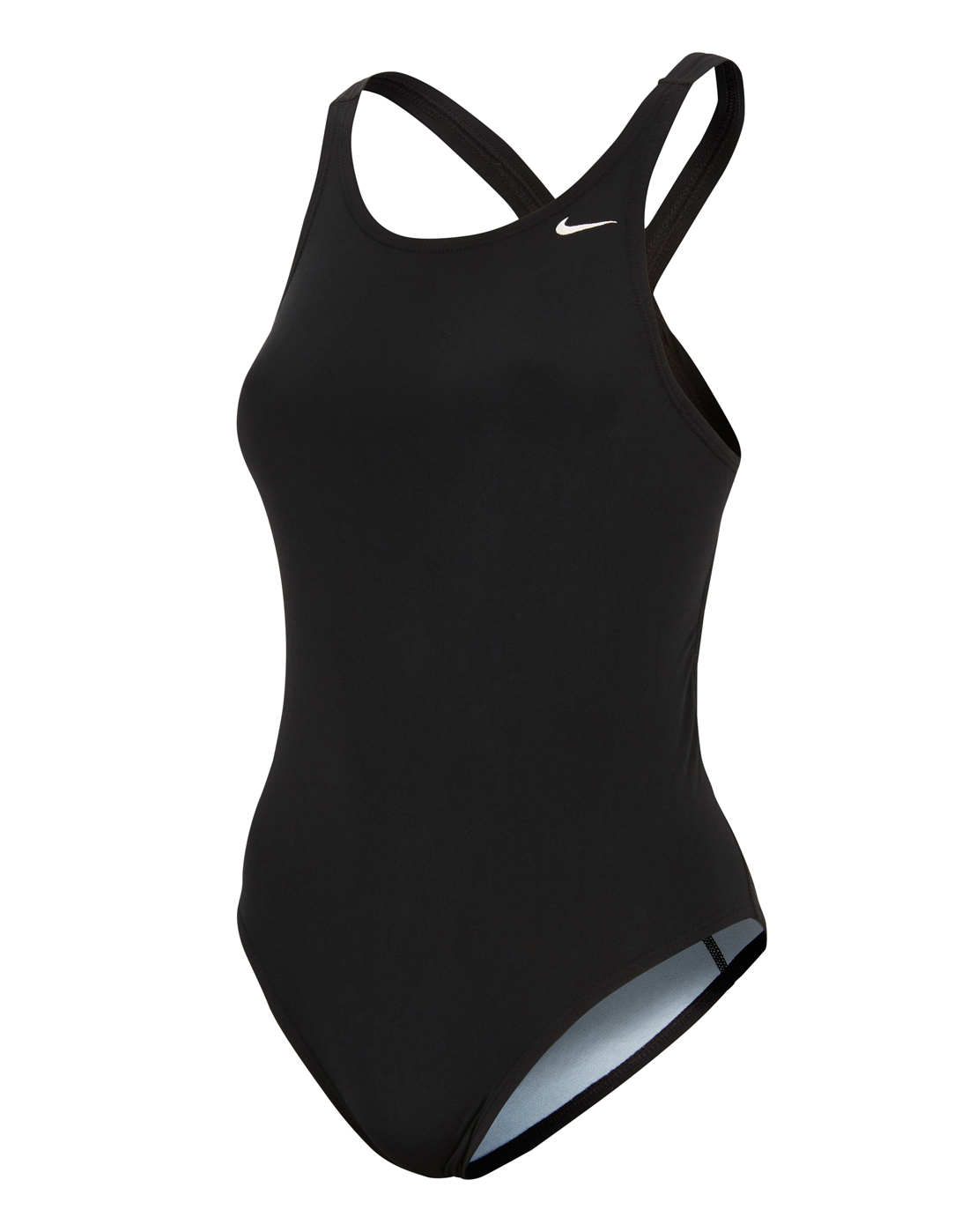 Women’s Nike Solid Black Swimsuit | Life Style Sports