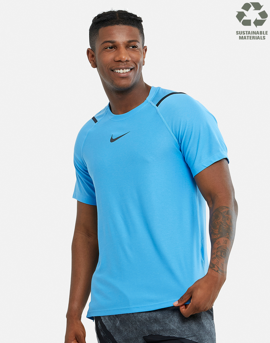 Nike Mens NPC Pro Training T-shirt - Blue | Life Style Sports IE