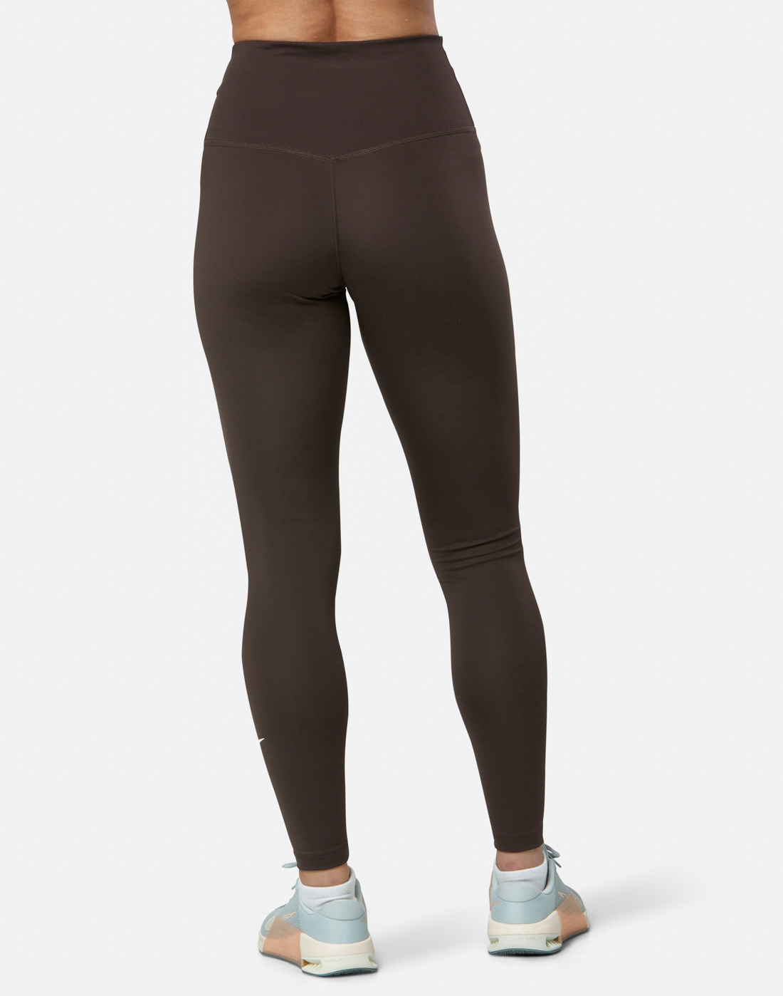 Nike Womens One Dri-Fit High Rise Leggings - Brown