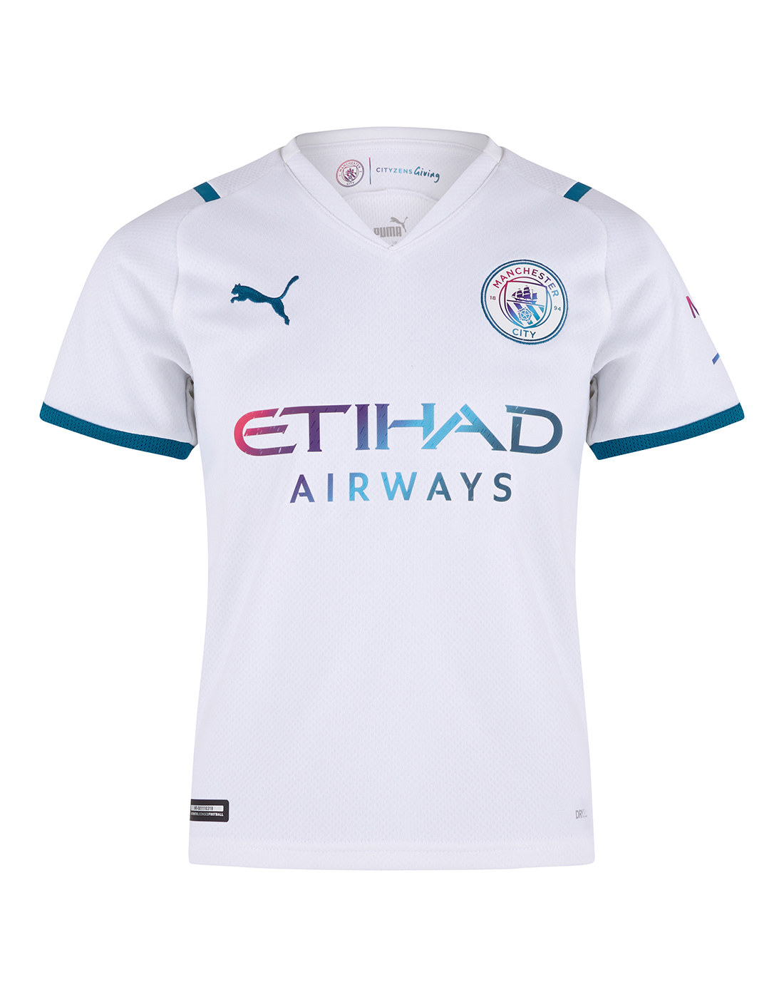Manchester City Away Shirt Boys 21/22 Season 5-6 Years Puma White