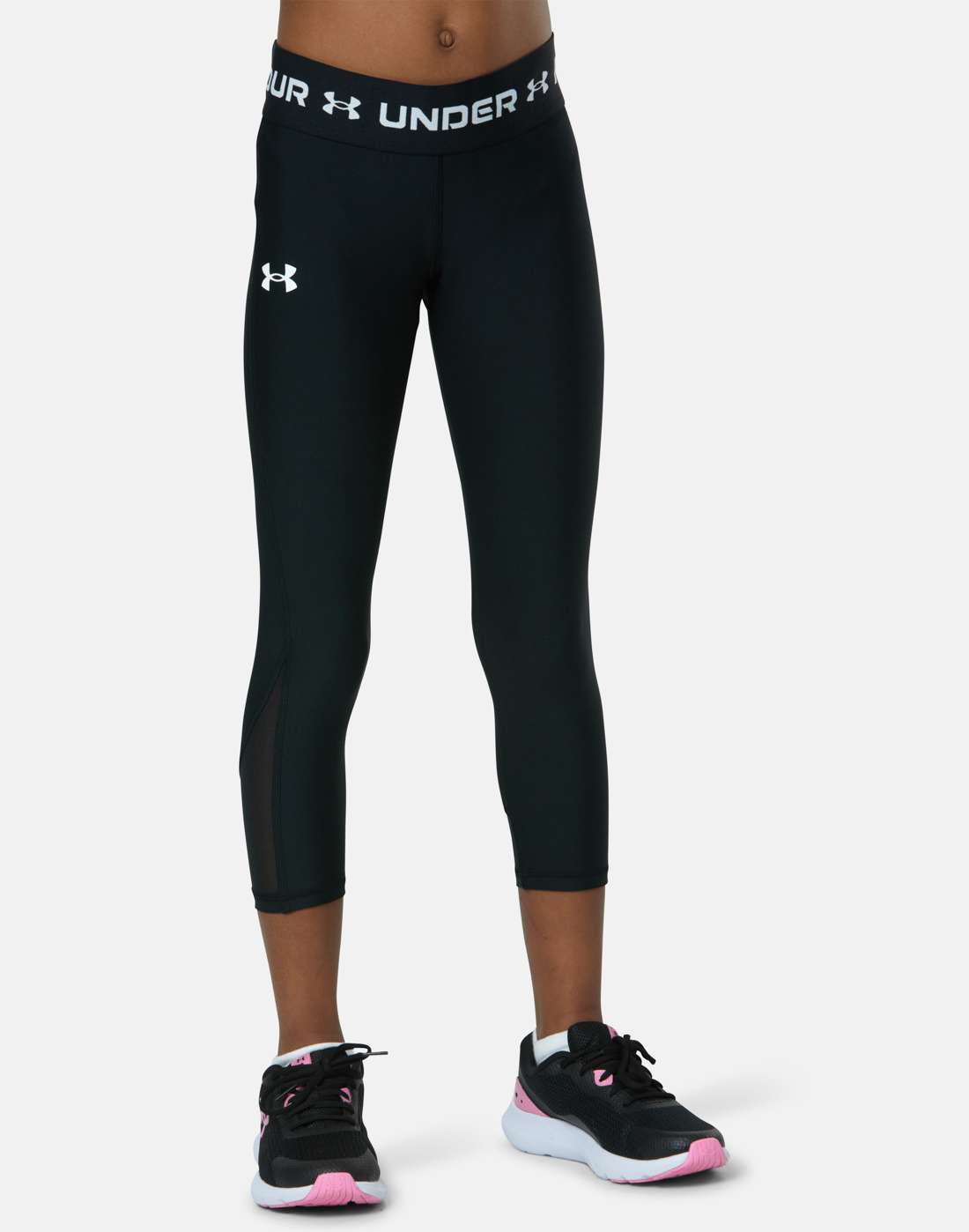 Under Armour Older Girls Ankle Crop Leggings - Black