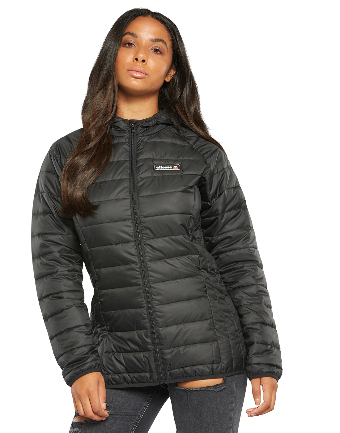Ellesse Womens Mercede Quilted Jacket - Black | Life Style Sports IE