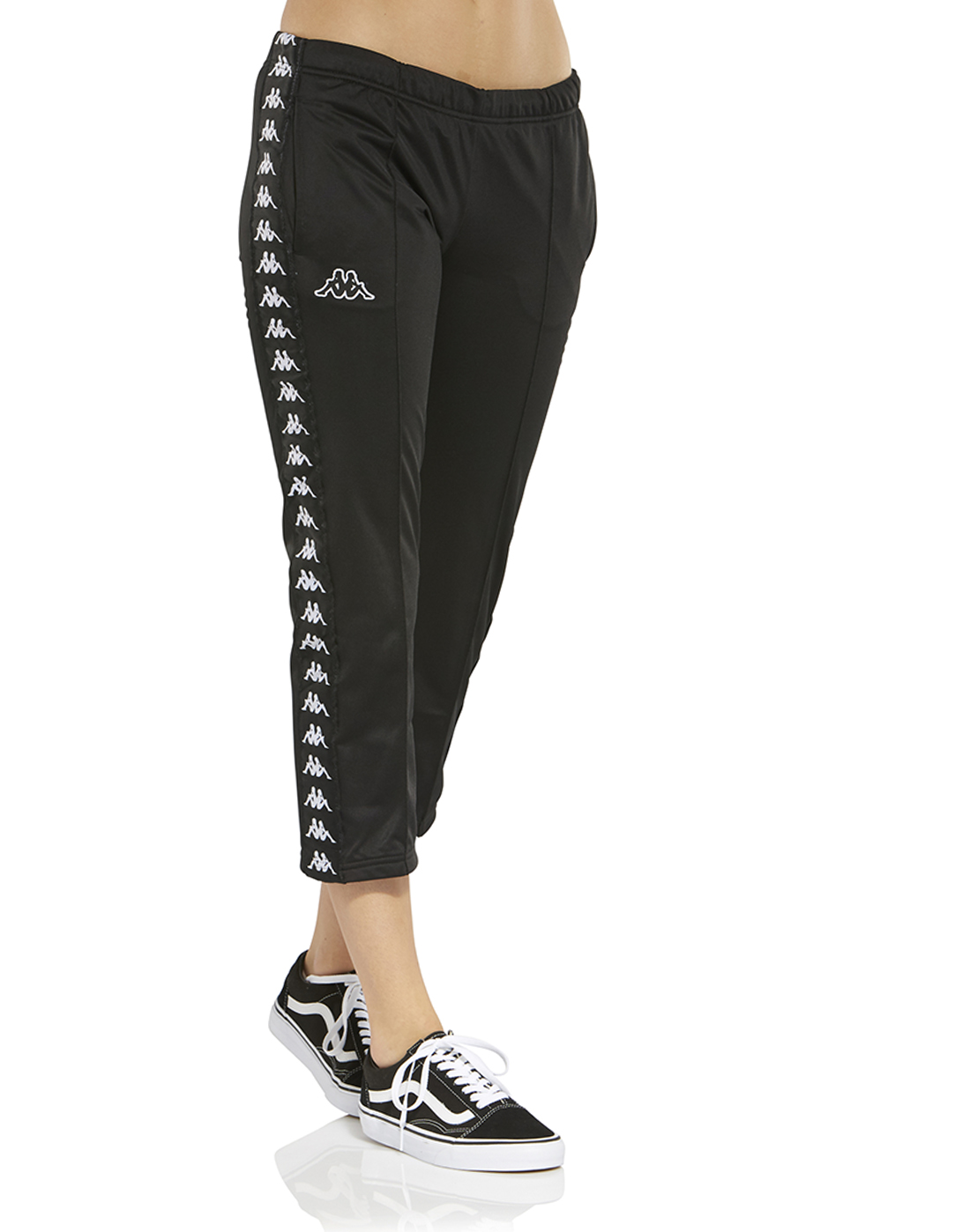 Women's Black Kappa Pants | Life Style Sports