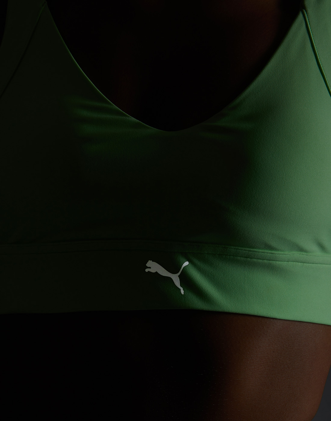 Puma Womens High Support Ultraform Running Bra - Green