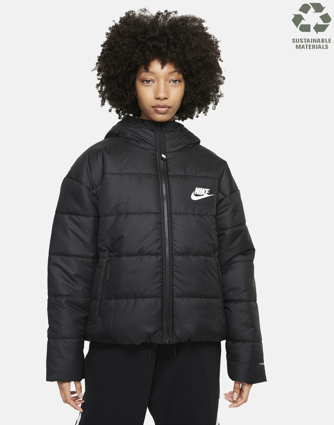 Nike Womens Classic Plus Jacket - Black | Life Style Sports EU