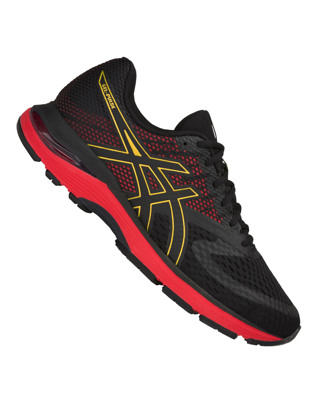 Men's Black \u0026 Red ASICS Gel Pulse 10 