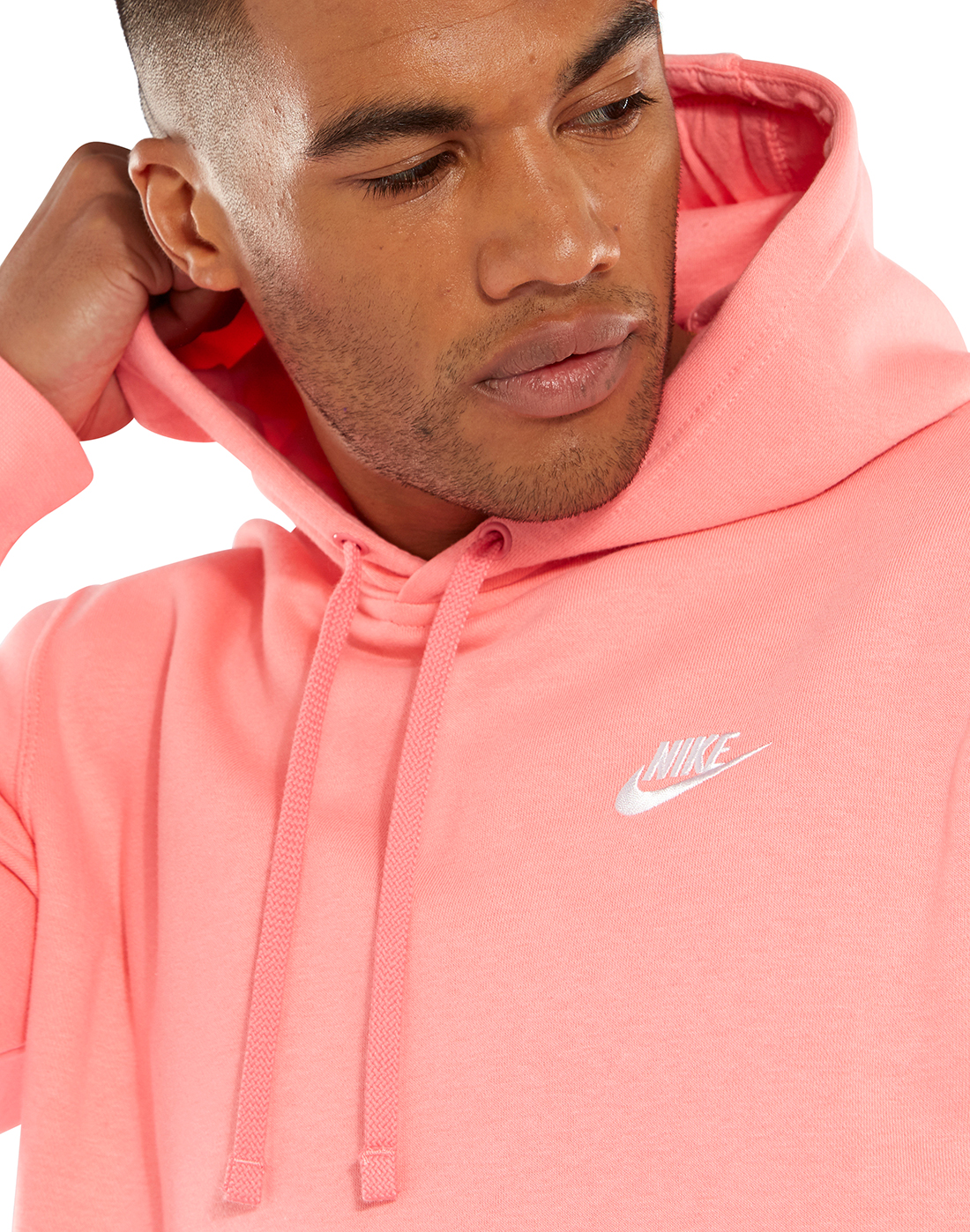 light pink nike hoodie mens
