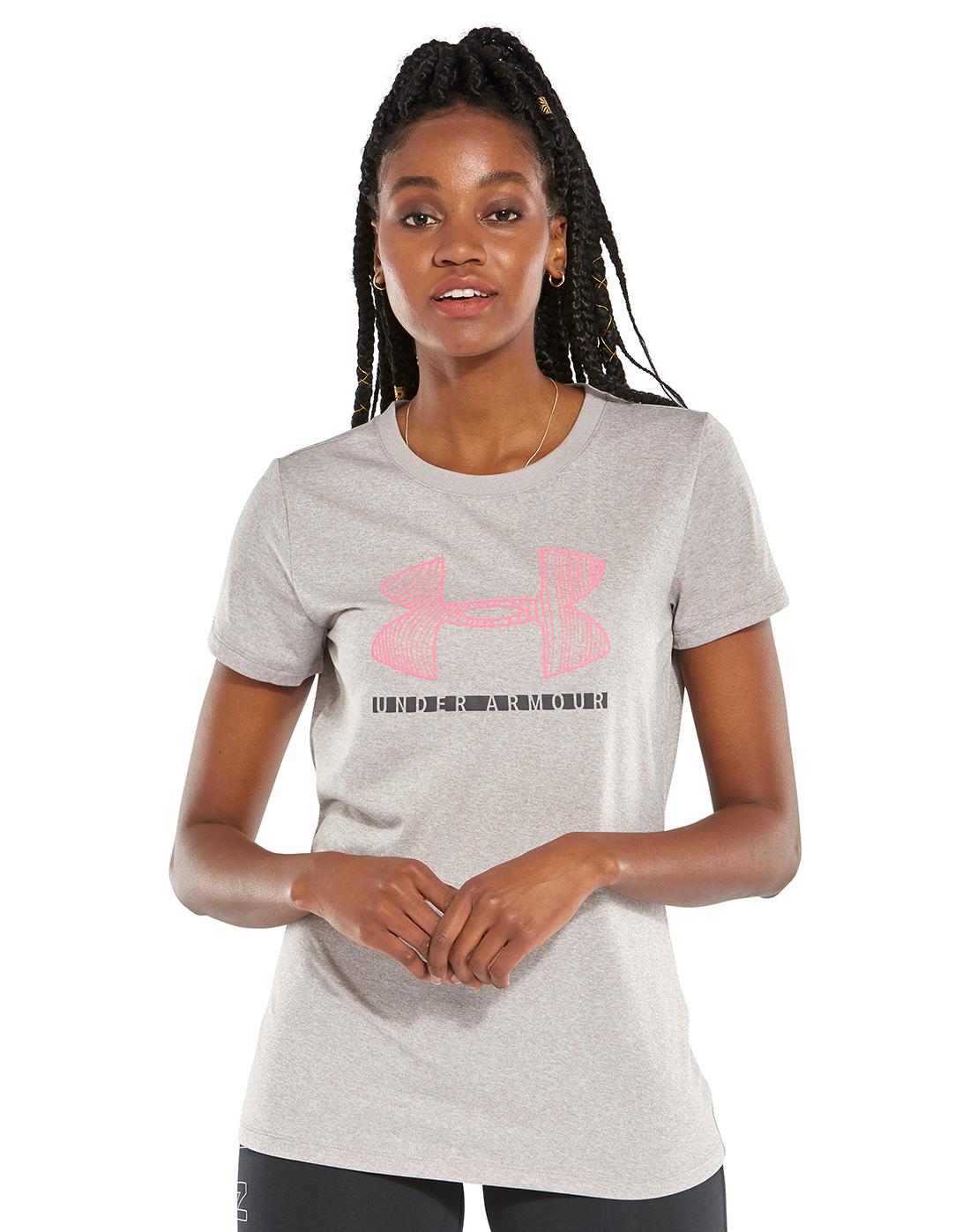 Under Armour Pink Logo T-Shirt 