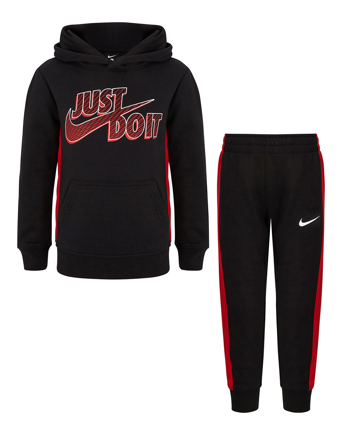 Nike Younger Boys Fleece Jogger Tracksuit - Black | Life Style Sports IE