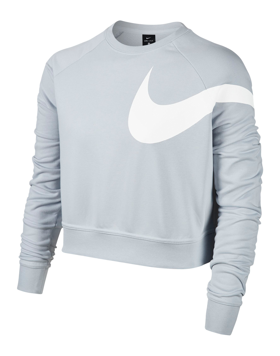 Nike Womens Long Sleeve Crop - Grey | Life Style Sports IE