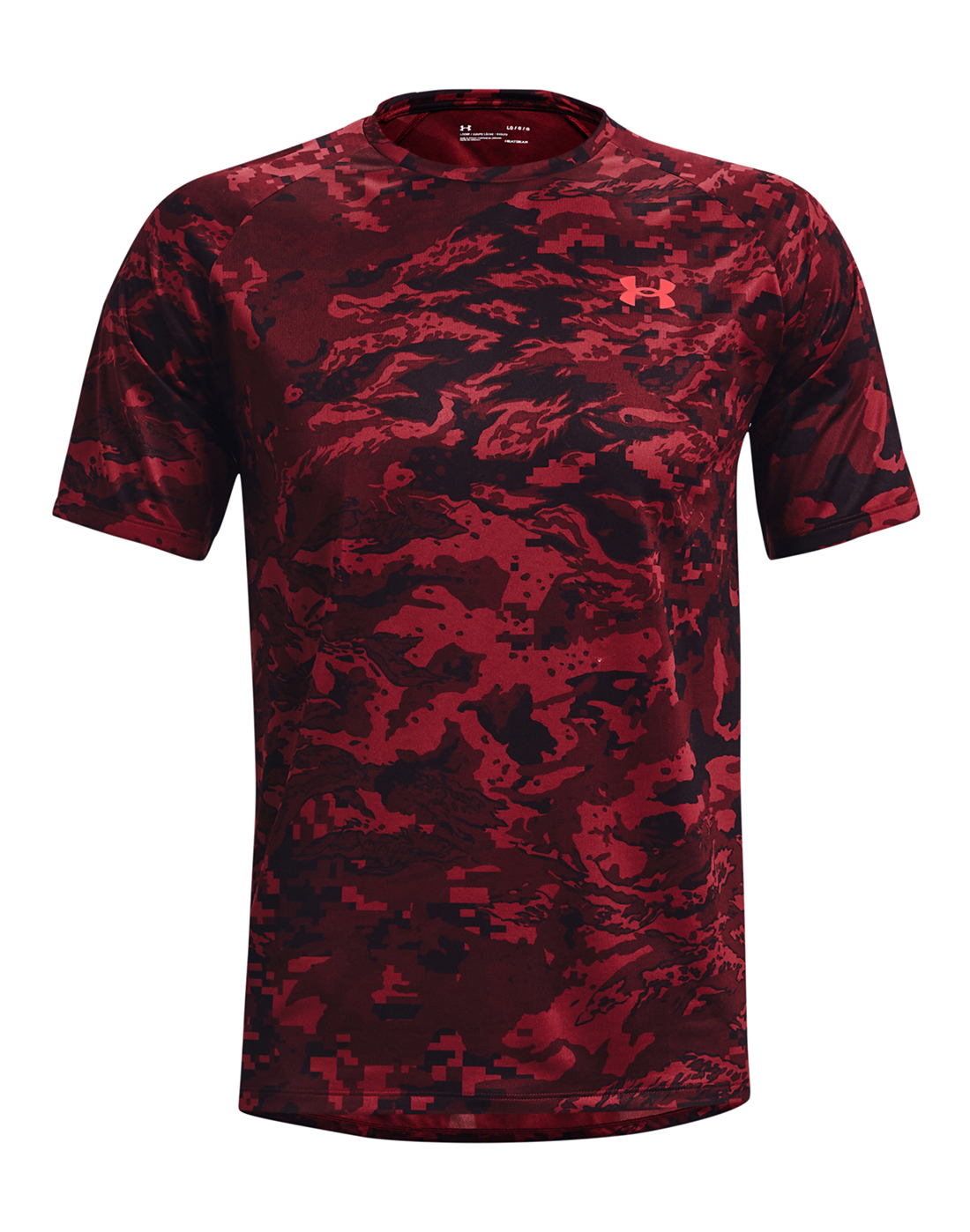 Under Armour Mens Tech 2.0 Camo T-Shirt - Red | Life Style Sports IE