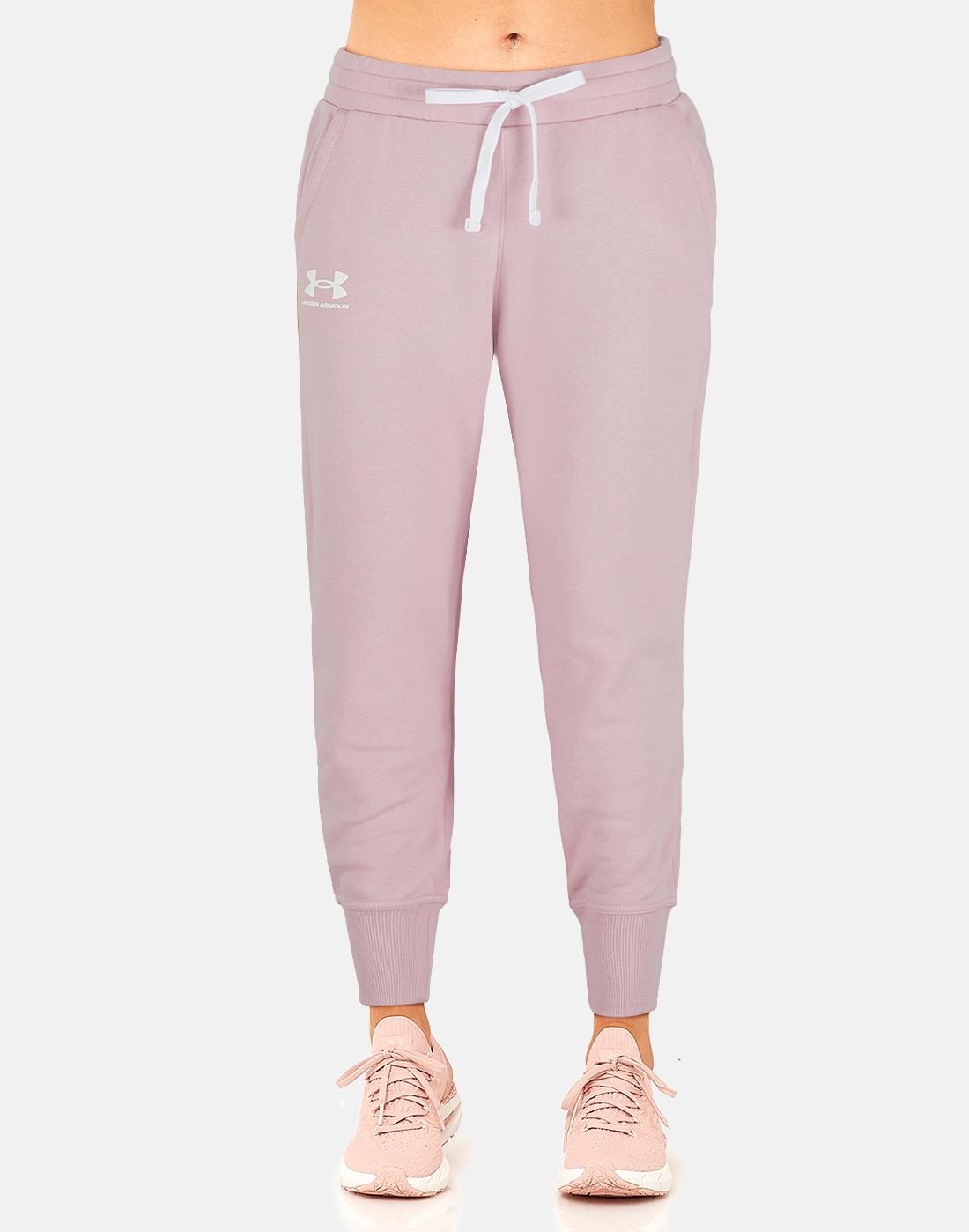 Under Armour Womens Rival Fleece Joggers - Pink