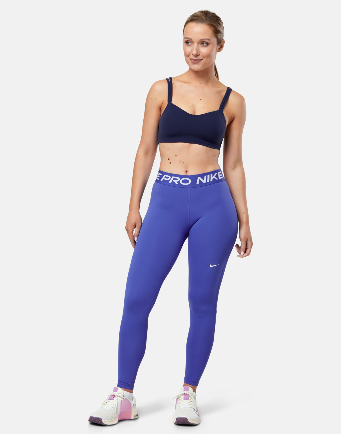 Nike Womens Pro 365 Leggings - Blue