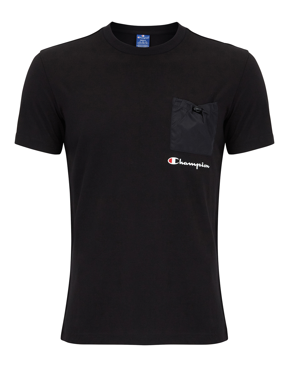 Champion Mens Pocket T-Shirt - Black | Life Style Sports IE