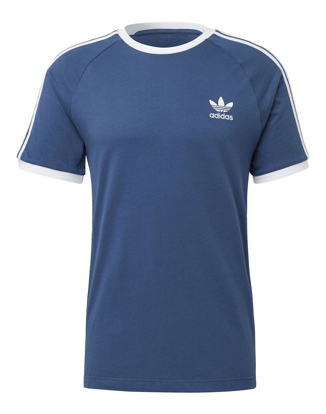 adidas Originals Mens 3-Stripes T-Shirt - Blue | Life Style Sports IE