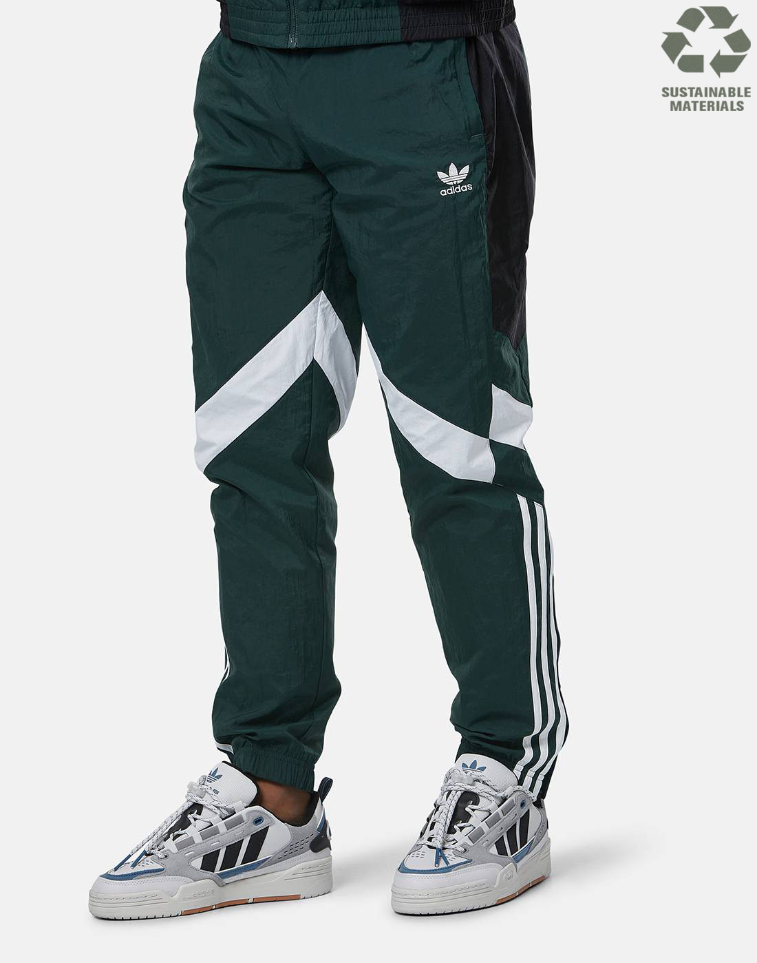 adidas Originals Mens Rekive Woven Pants - Green | Life Style Sports UK