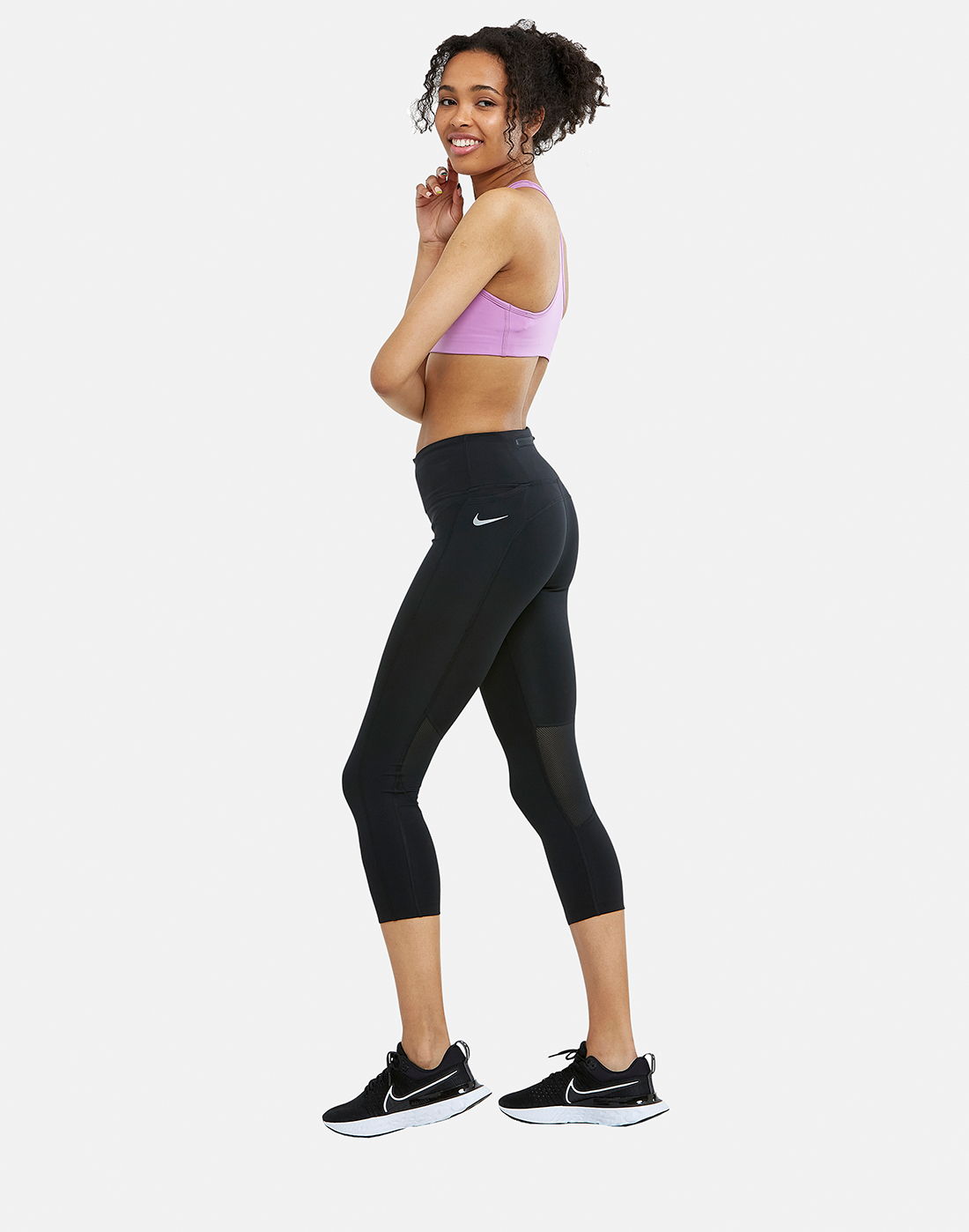 NEW NIKE [M] Women's POWER Epic Fast Running Crop Pants/Capris-Black CZ9238- 010