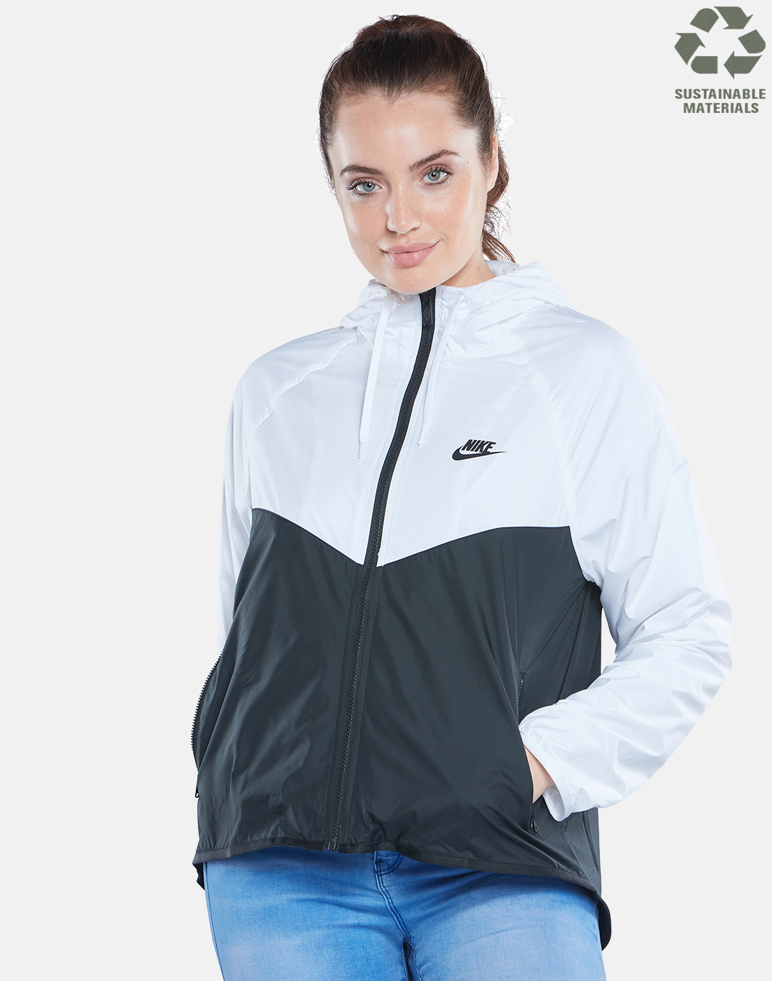 Nike Womens Windrunner Jacket - White | Life Style Sports EU