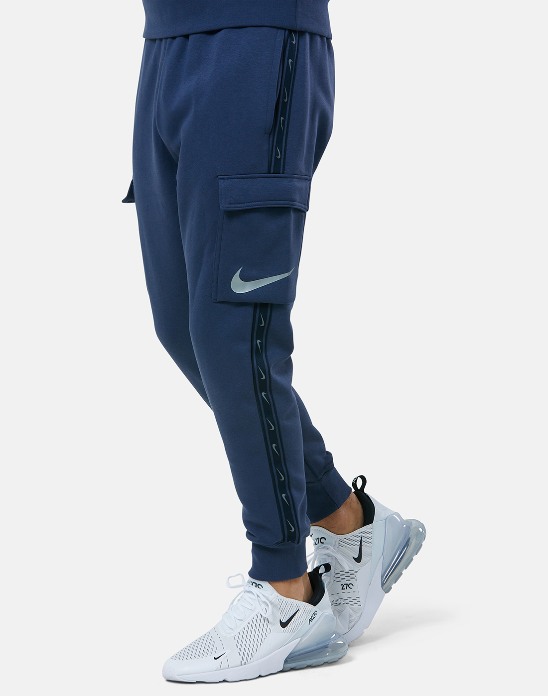 Nike Mens Repeat Fleece Cargo Pants - Navy | Life Style Sports UK