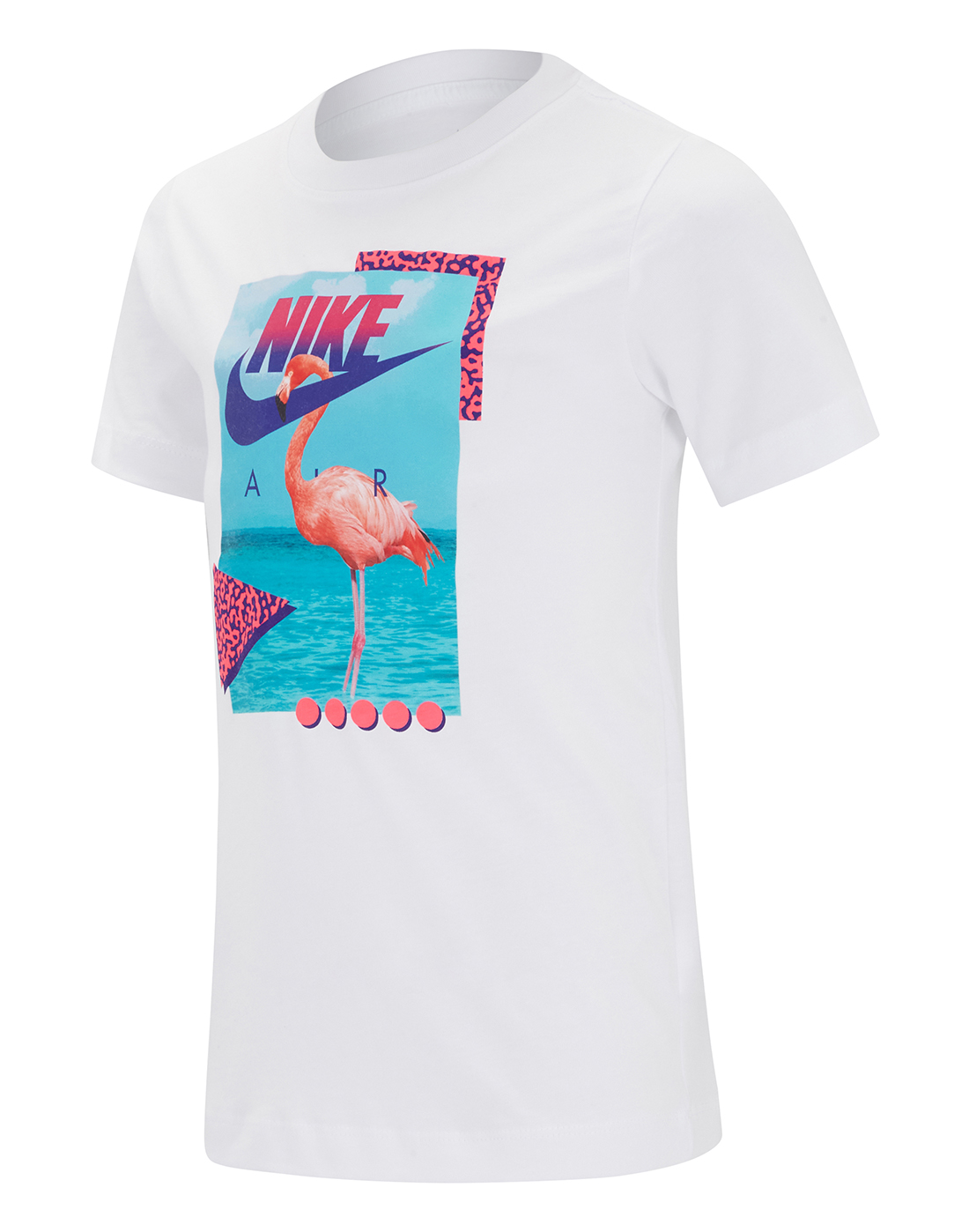 Nike Older Boys Beach Flamingo Photo T-Shirt - White | Life Style Sports