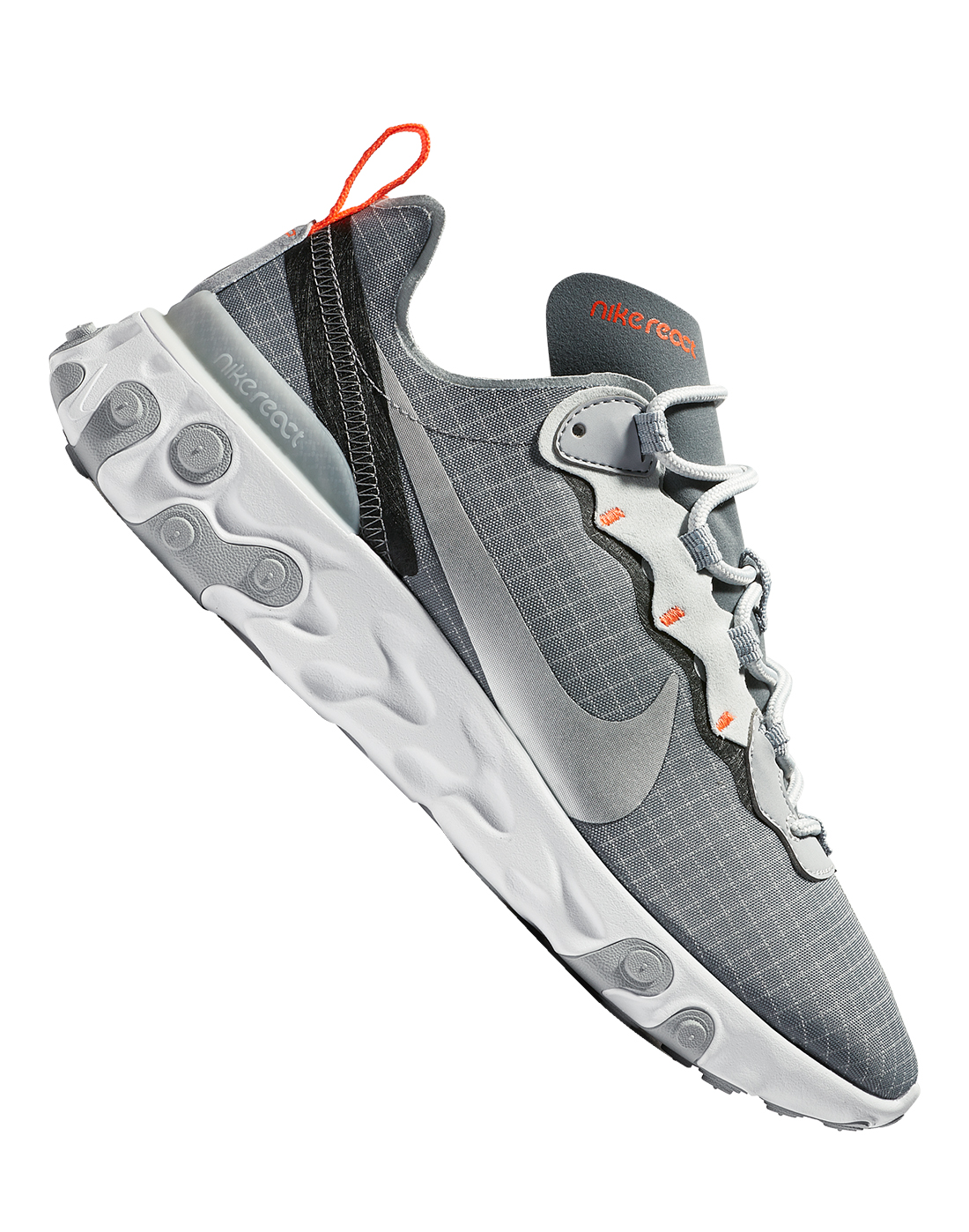 mens grey nike react element 55