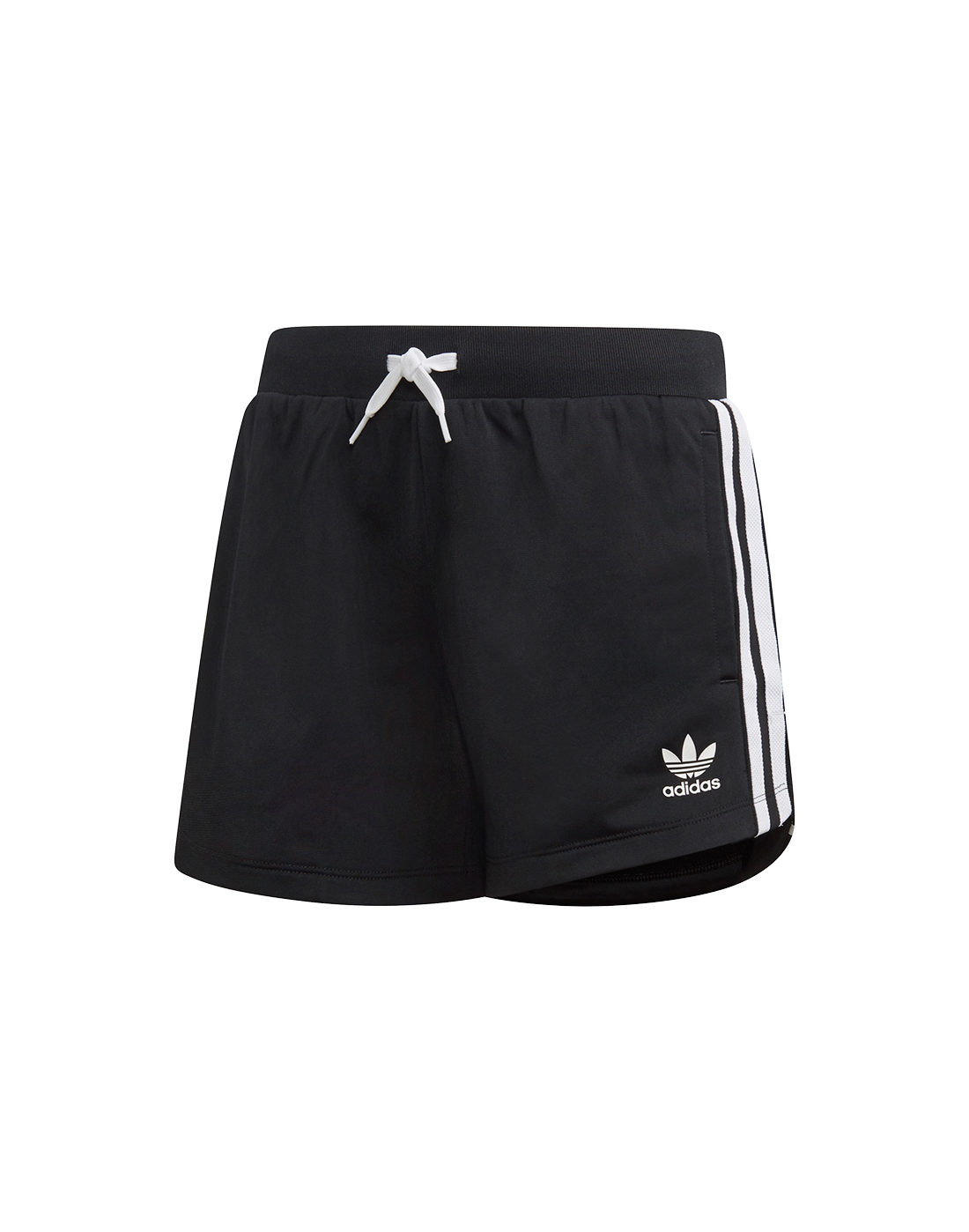 adidas black shorts with white stripes