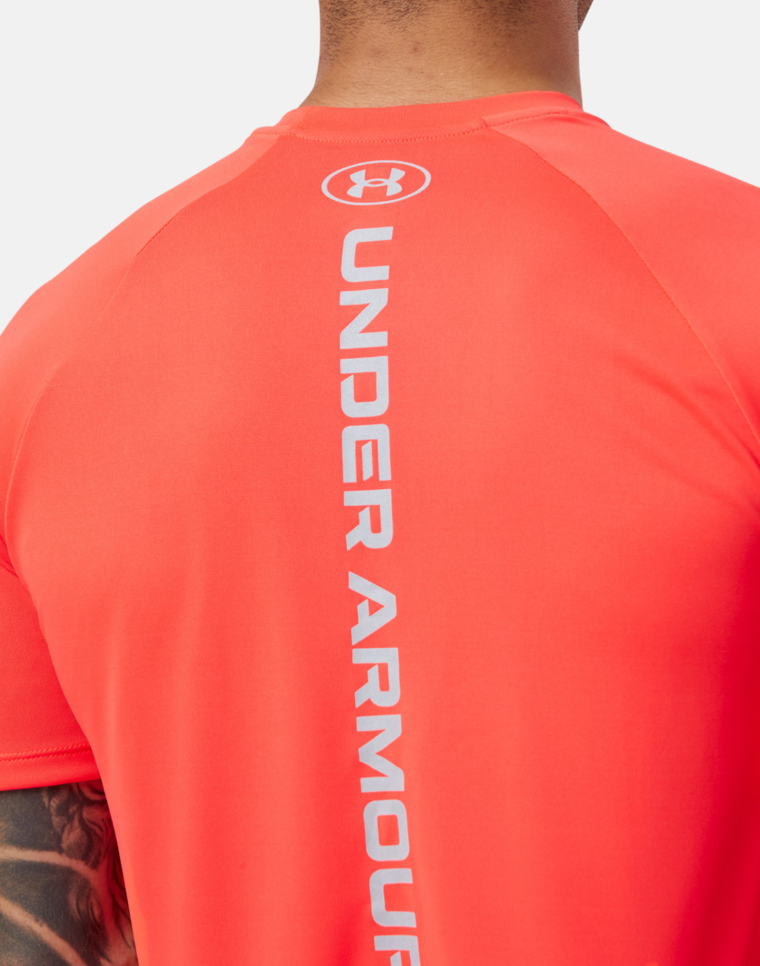 Under Armour Mens Reflective Tech T-Shirt - Red | Life Style Sports IE