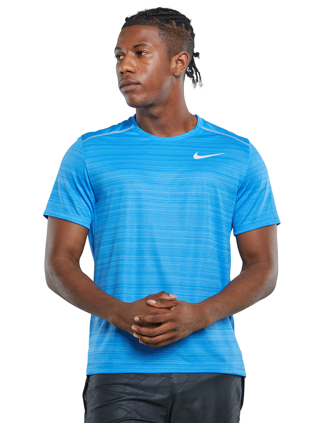Nike Mens Dry Miler T-shirt - Blue 