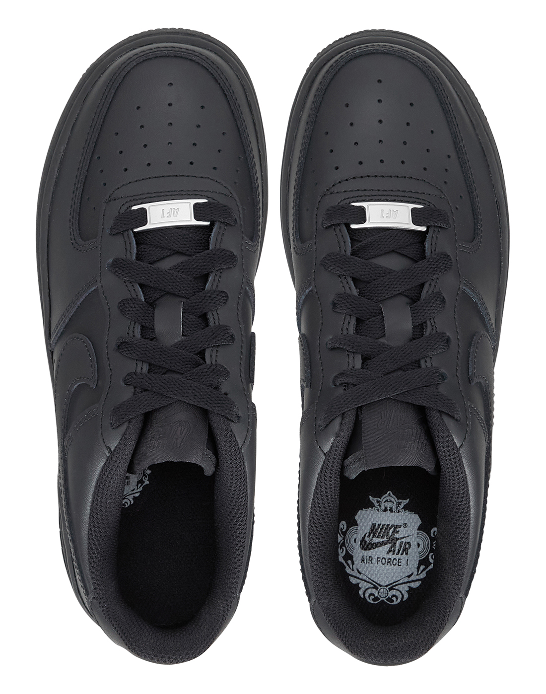 nike air force 1 older kids black