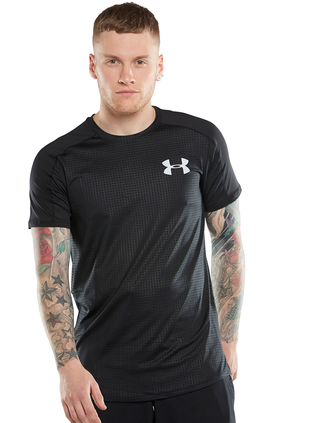 Enjuague bucal Despedida tristeza Under Armour Mens MK1 Emboss T-Shirt - Black | Life Style Sports IE