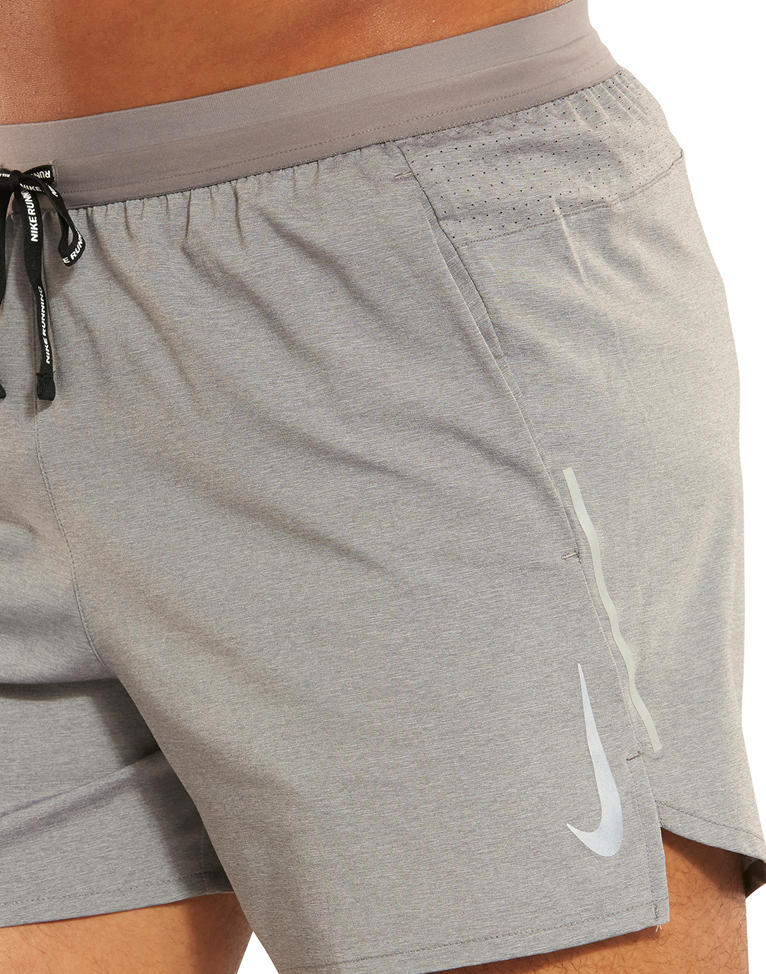 Grey Nike Flex 5 Inch Running Shorts 