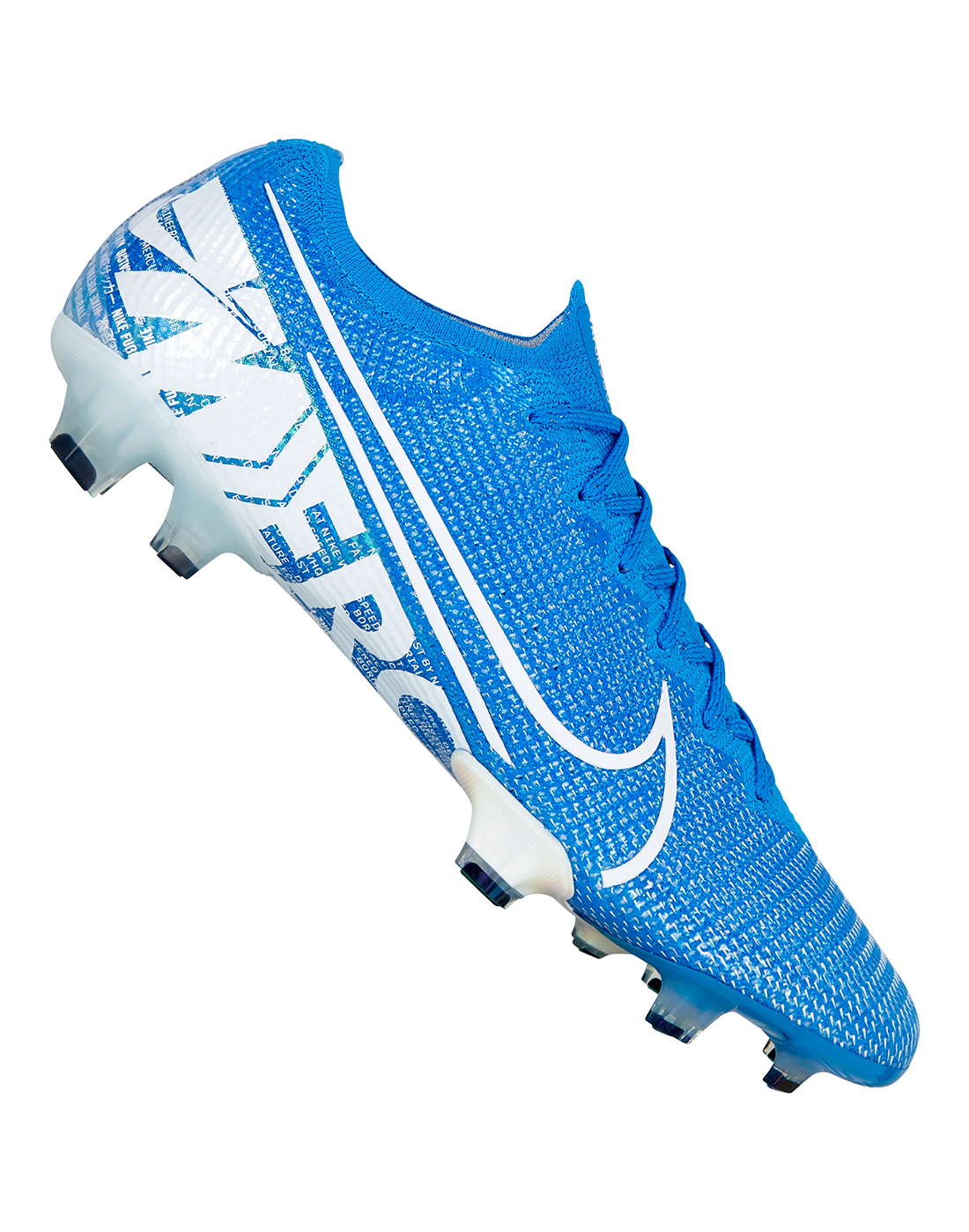 Men Nike Vapor 12 Elite FG Soccer Cleats ACC Blue & Silver