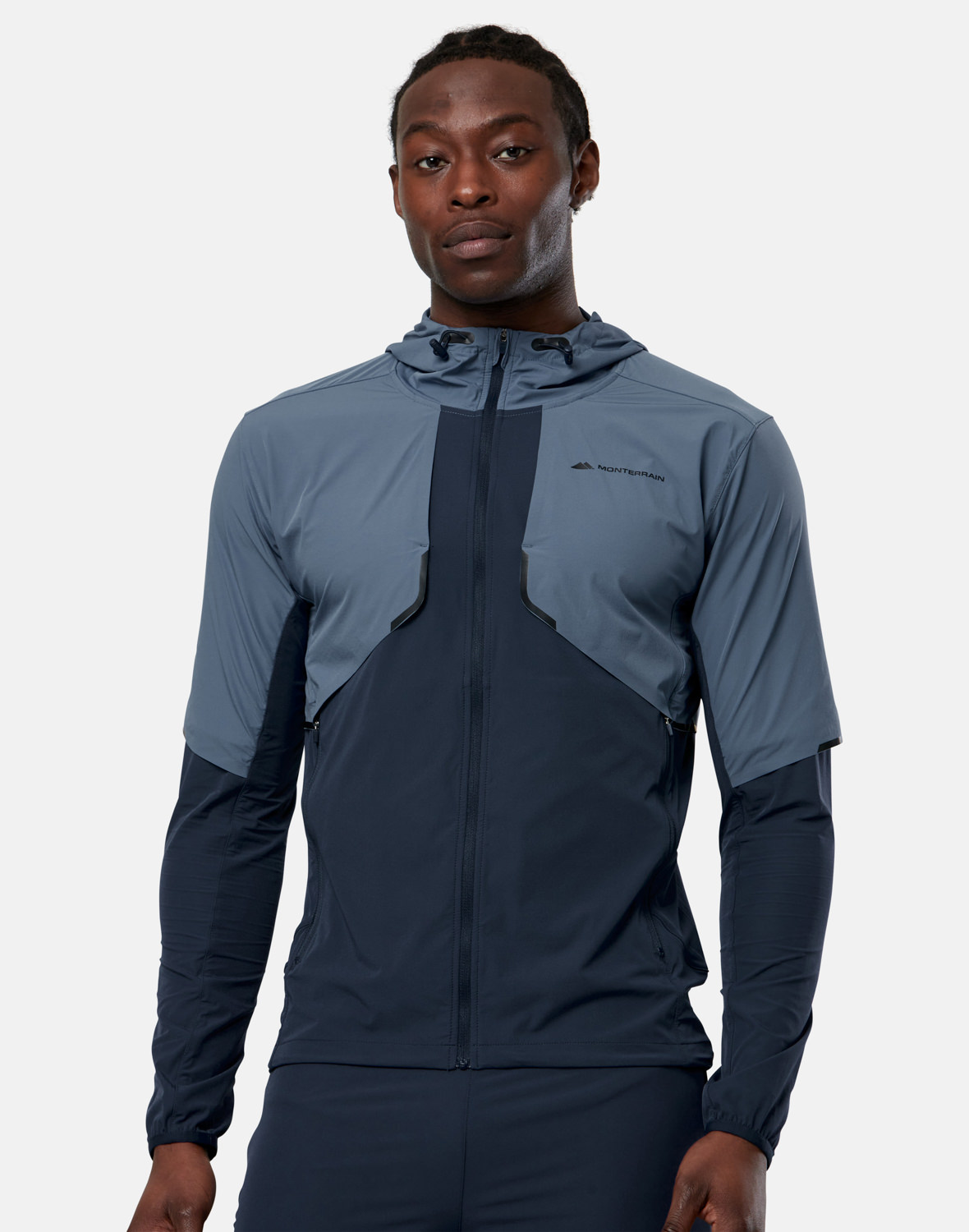 Monterrain Mens Vent Woven Hoodie - Blue | Life Style Sports IE