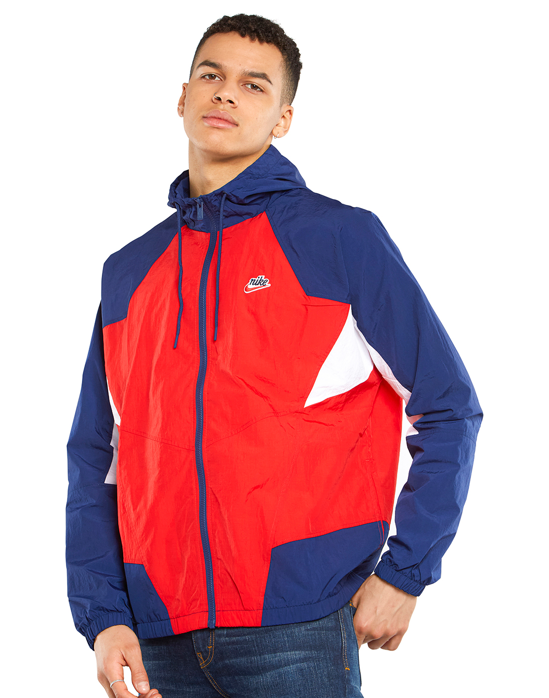 Nike Mens Signature Woven Jacket - Red | Life Style Sports EU