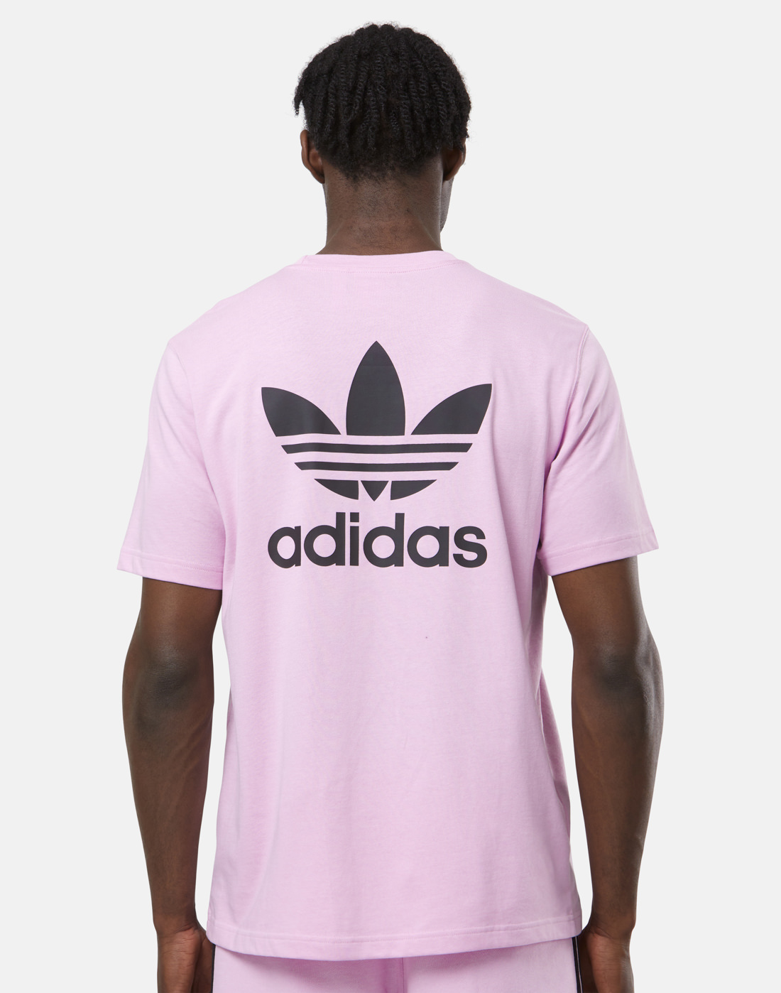 adidas Originals Mens Back Print | T-Shirt Style - Life Pink Trefoil UK Sports