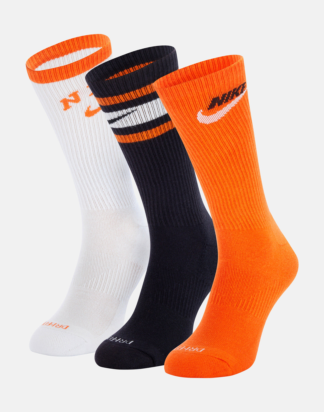 Nike Everyday Cushion 3 Pack Crew Socks - Assorted | Life Style Sports UK